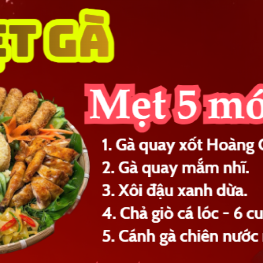 Mẹt gà 5 Món