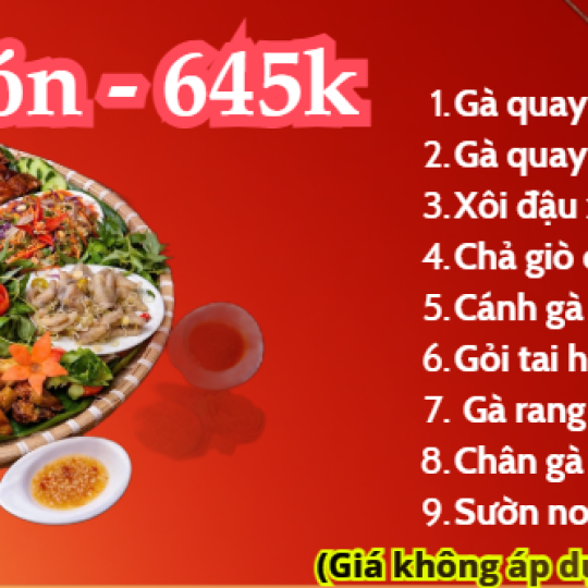 Mẹt gà 9 Món